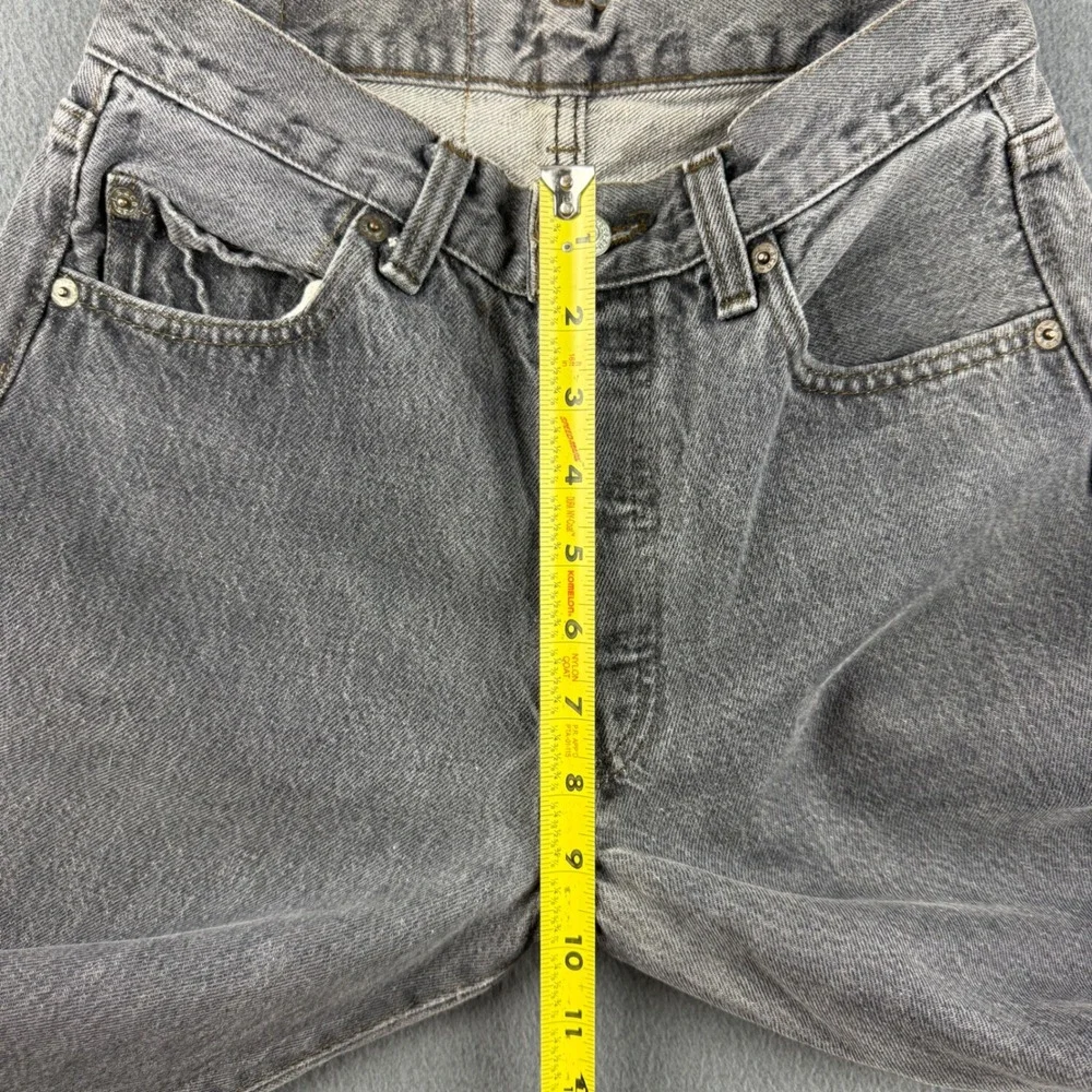 Vintage USA Levis Women's 26x32 Black 70s 80s Button Fly Straight Leg Dark Wash